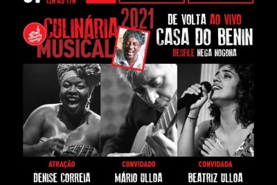 Projeto Culinária Musical retorna neste domingo (7) em formato presencial.